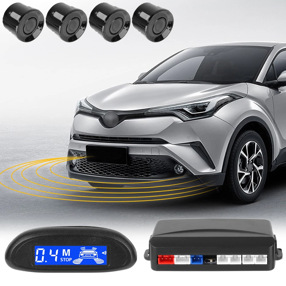 ЖК-дисплей 4-датчик система обнаружения парковки автомобиля комплект датчиков