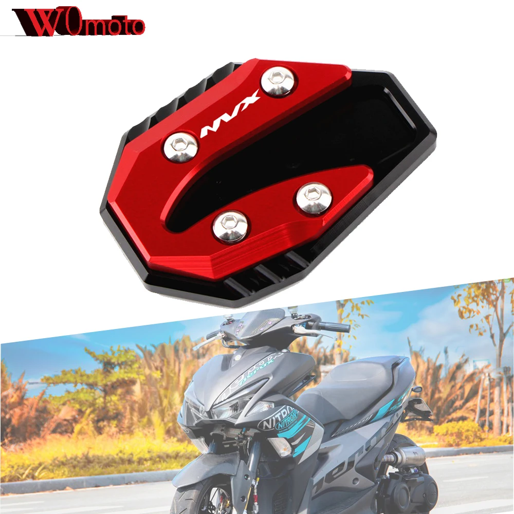 

For Yamaha NVX 125 NVX 155 Aerox 125 155 High Quality Kickstand Pad CNC Billet Anodized Aluminum Side Stand Support