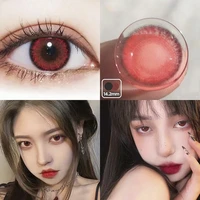 yimeixi 1 pair color contact lenses for eyes high quality soft beauty pupil eyes contacts lenses makeup yearly use fast shipping