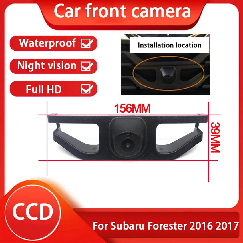 

Car Front Camera For Subaru Forester 2016 2017 Full ​HD Waterproof High Quality CCD Night Vision Driving Safety 170° wide-angl
