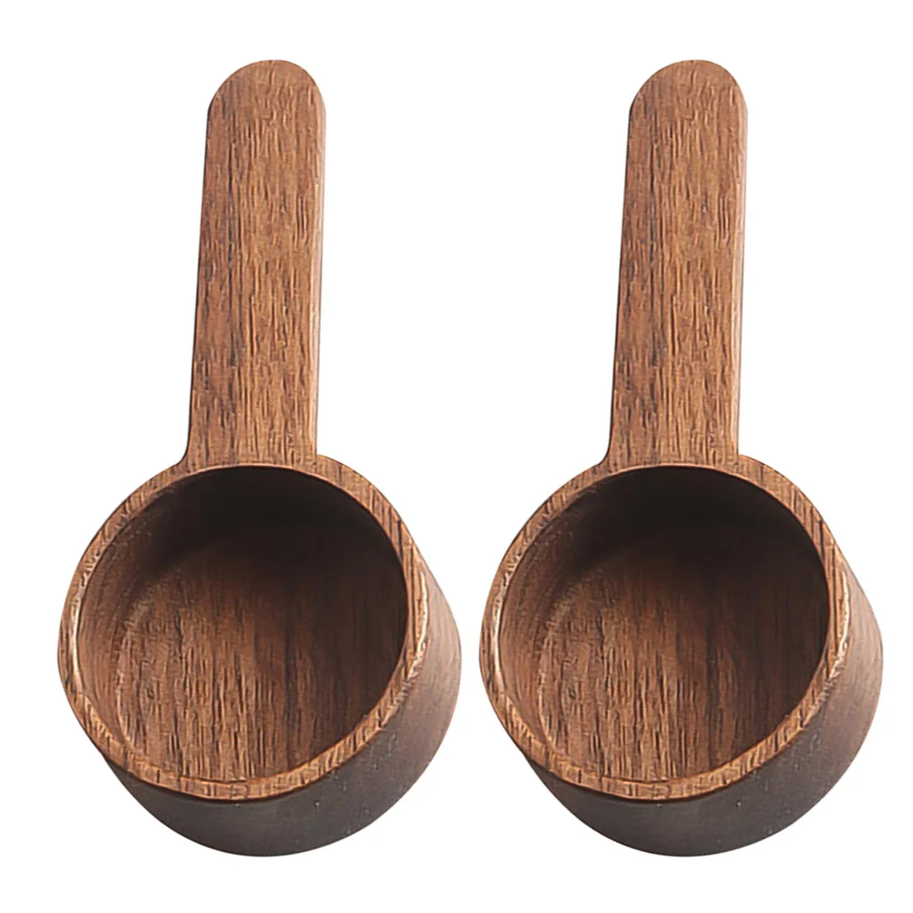 

Spoon Scoop Coffee Wooden Powder Measuring Beans Ground Spoons Mixing Stirrer Tea Flour Seasoning Roundbean Woodtablespoon Small