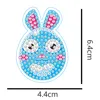5/10pcs Diamond Painting Keychain 5D DIY Rhinestone Embroidery Key Ring Pendant Valentine's Day Gift Bouquet Diamond Painting 6
