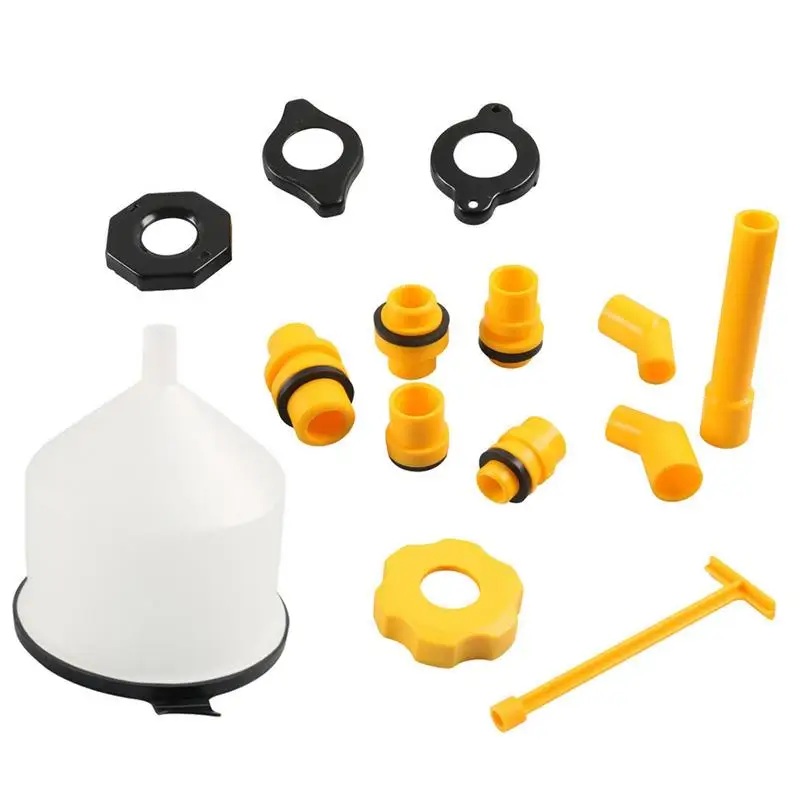 

Coolant Filling Kit Set Of 15 Spill Proof Radiator Funnel Burping Kit Radiator Bleeder Funnel Kit Universal Fitment For Any