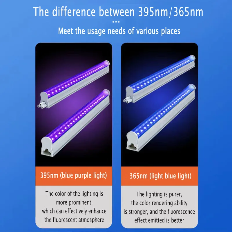 Черная осветительная полоса лампа T5 трубка 5 В USB внутреннее освещение детектор