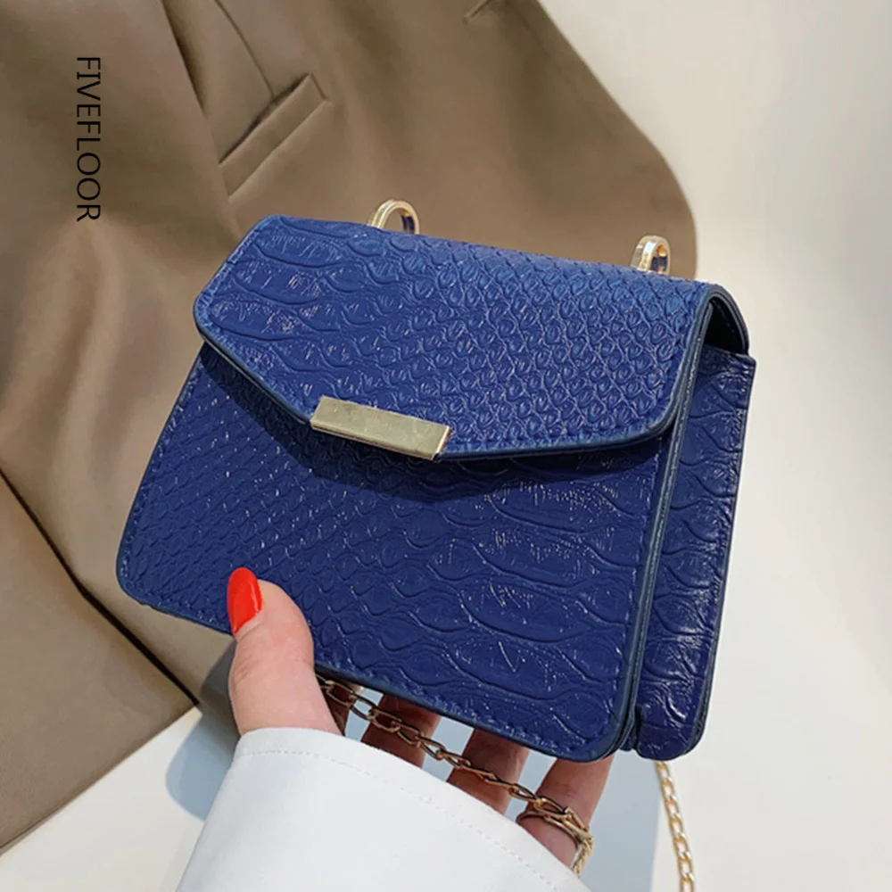 

Новинка 2023, женские сумки через плечо, сумки-мессенджеры с крокодиловым узором, роскошные брендовые квадратные мини-сумки на цепочке из кожи