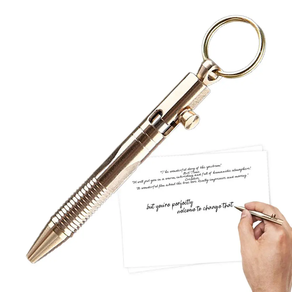 

Латунная шариковая ручка брелок