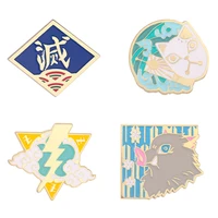 japanese anime cartoon character jewelry gift pin fashionable creative cartoon brooch lovely enamel badge clothing accessories