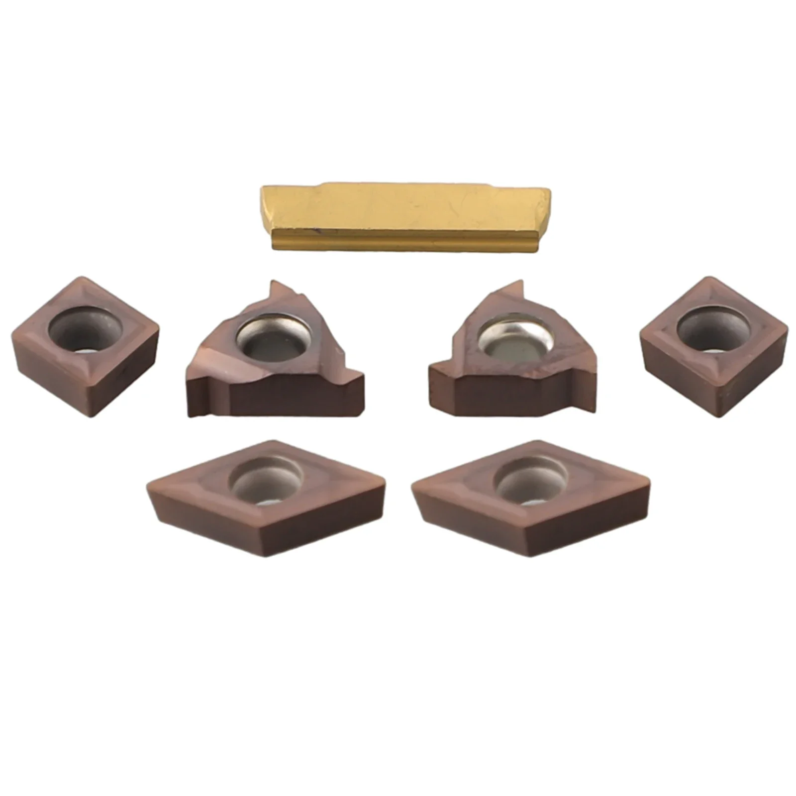 Набор твердосплавных вставок из 7 шт. для токарного держателя инструмента с