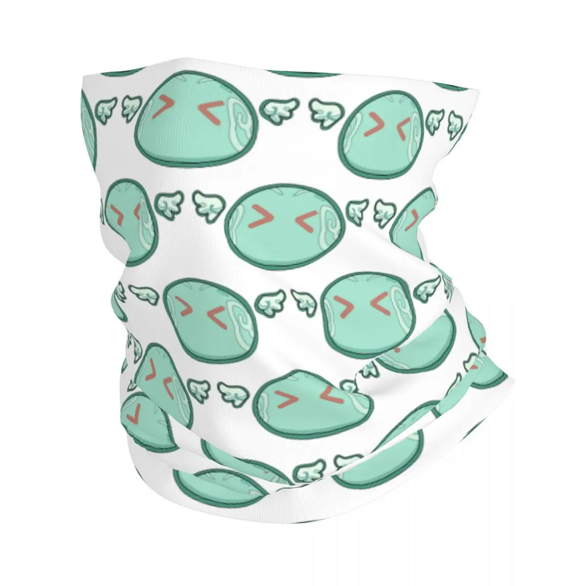 

Genshin Impact Anemo Slime Neck Gaiter Women Men UV Face Shield Winter Anime Game Bandana Scarf for Hiking