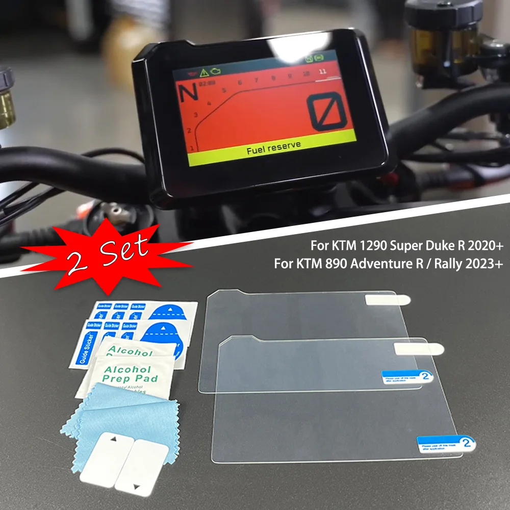 

Motor Parts For 2021 2022 2023 K-T-M 1290 Super Duke R 890 Adventure Rally Cluster Meter Film Dashboard Cover Screen Protector