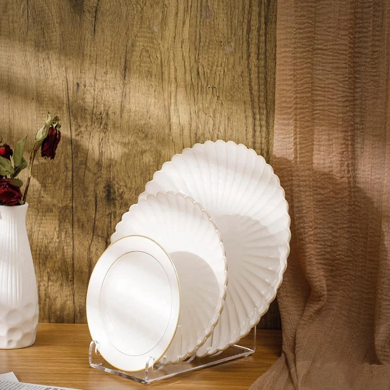 Стандартная подставка для посуды акриловая прозрачная тарелок подставки