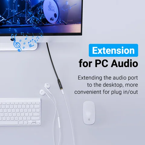 VEnTIOn 3,5 мм аудиоудлинительный кабель