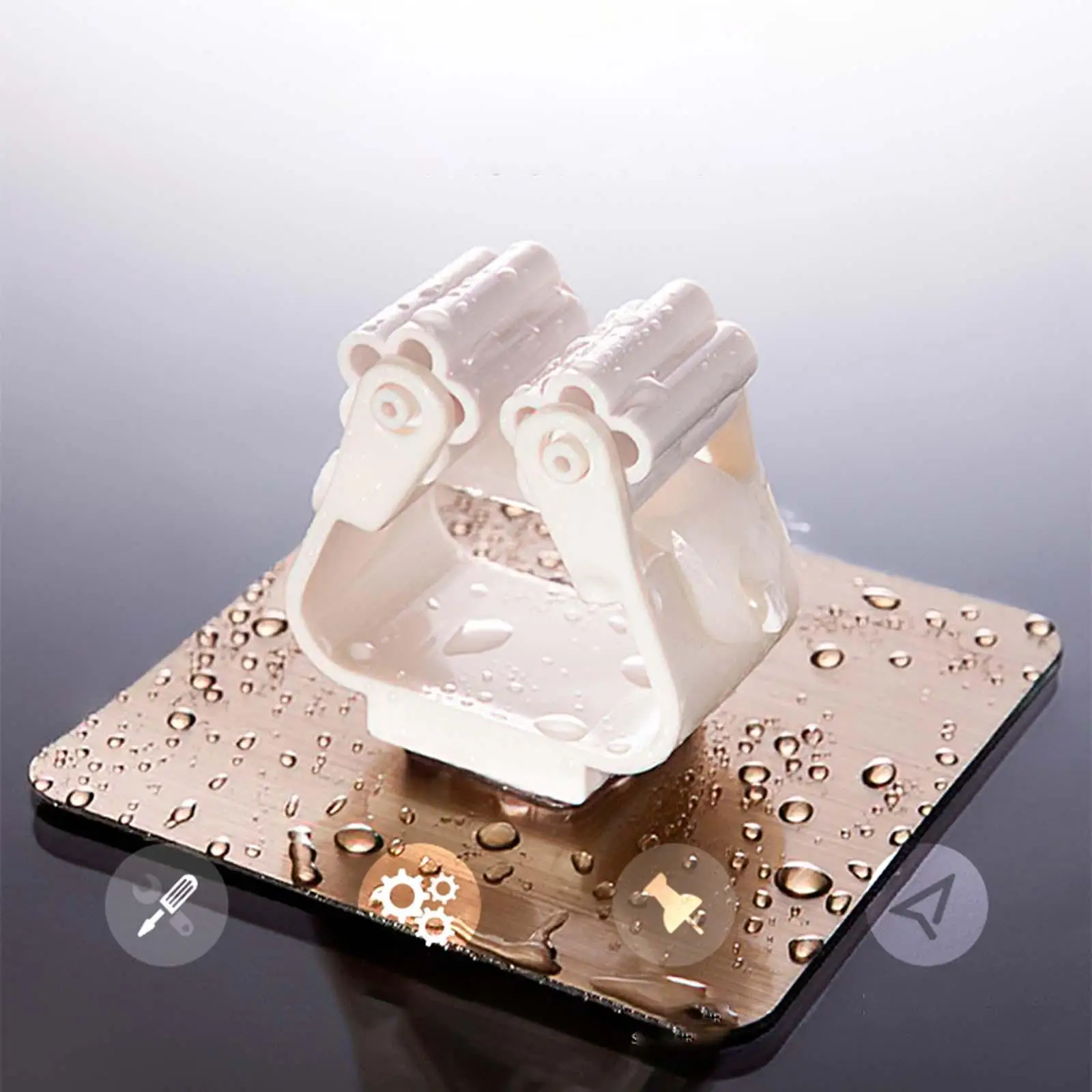 

Wall Mounted Holder Organiser Self for Kitchen Garage Bathroom