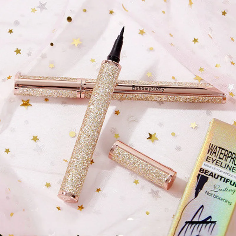 

2022 New Waterproof Starry Sky Liquid Eyeliner Black Eyeliner Set Beauty Eye Makeup Long-lasting Eye Liner Pencil Korean Makeup