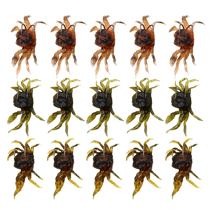 

Artificial Crab Baits 3D Simulation Crab Soft Lures with Sharp Hooks Sea Fishing Crab Bait Traps Sea Fishing Accessories