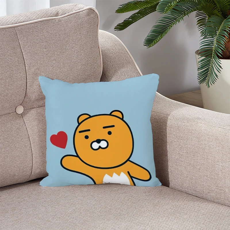 

Kakaos Friends Pillowcases for Pillows 45x45 Short Plush Cushion Cover 45*45 Anime Pillow Cases Pillowcase Cushions Covers Throw