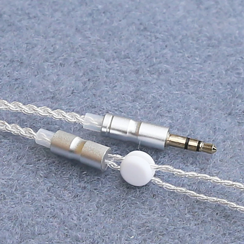Фото Кабель для апгрейда HiFi-наушников MMCX 3,5 мм, 1,2 м, с серебряным покрытием, для Sennheiser IE200/IE300/IE600/IE900/AKG N5005/N30 №5