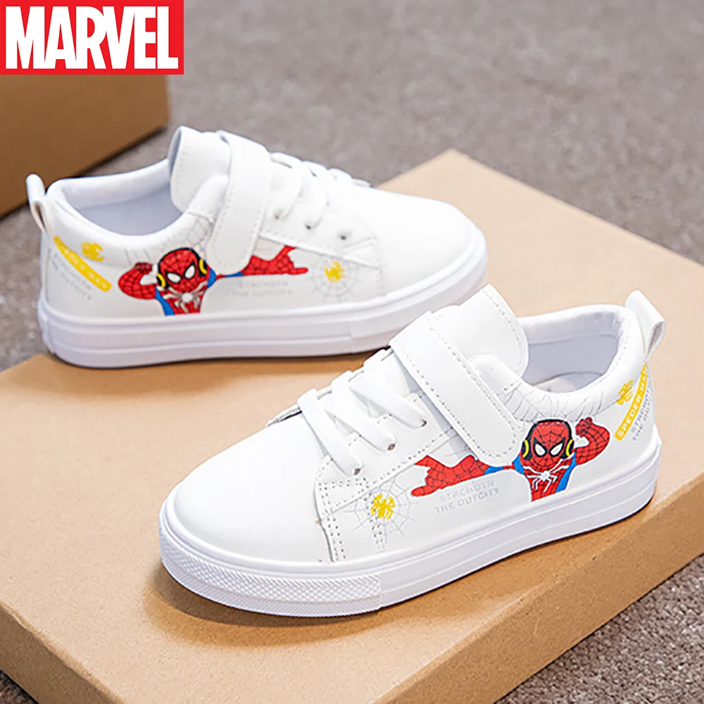 

Marvel Children's Soft Bottom Board Shoes For Spring Autumn Boys Cute Spider-man Print Outdoor Shoes Kids Light Non-slip Shoe