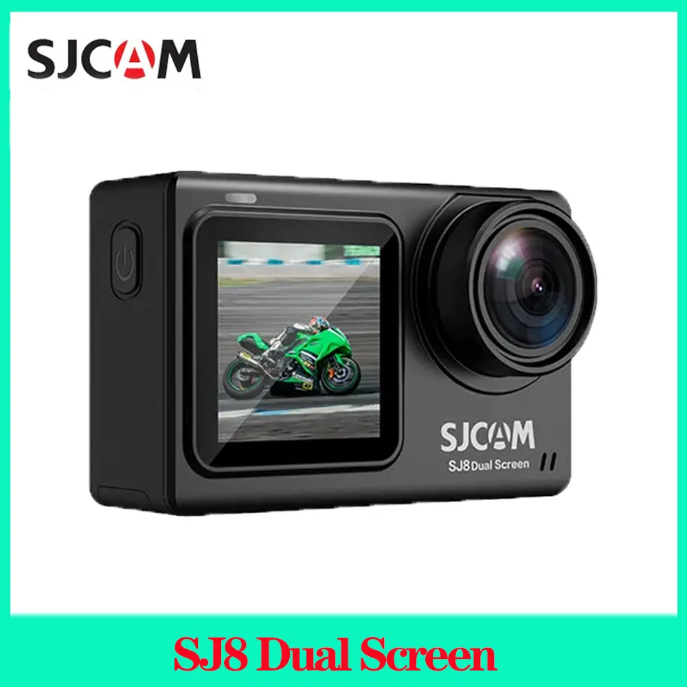 Экшн-камера SJCAM SJ8 с двойным экраном, 4K, 30 кадров/с, 20 МП, водонепроницаемая, Wi-Fi, сенсорный экран ночного видения, спортивные камеры