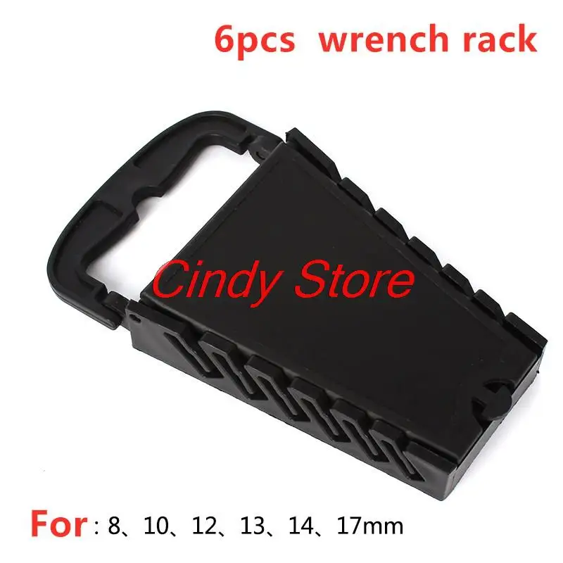 

22 Slot Standard Wrench Clip Holder Plastic Rail Tray Spanner Rack Storage Tools Organizer Bag Garage Wrenches Keeper 7-22mm
