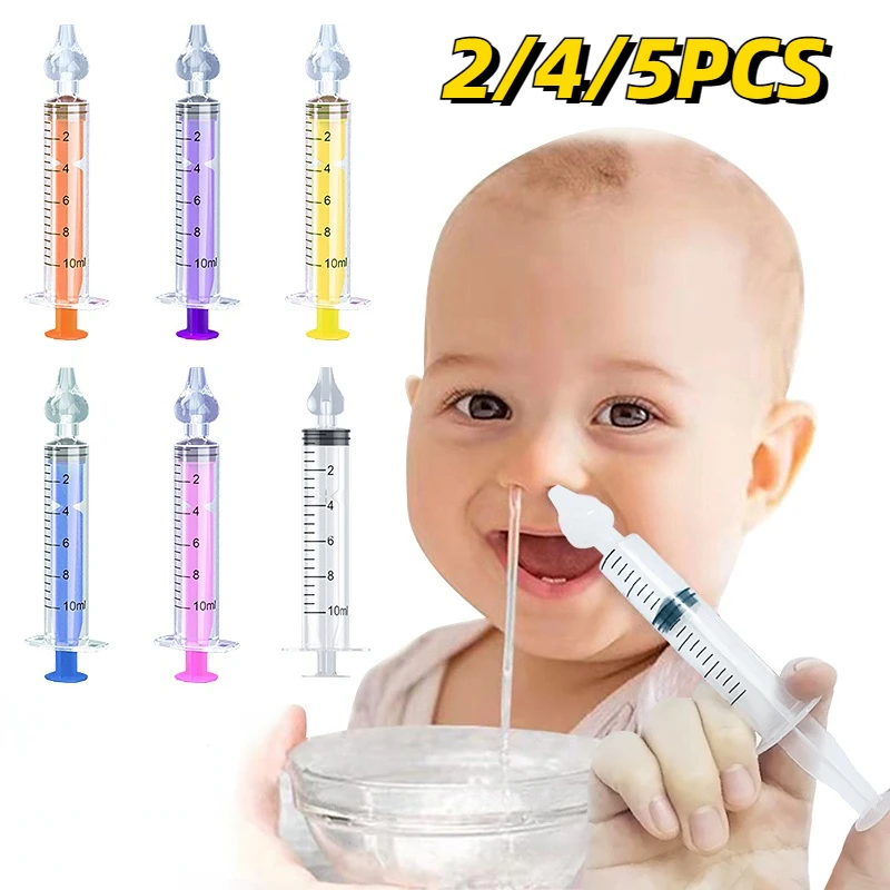 Baby Nasal Aspirator Professional Syringe Nasal Irrigator Kids Nose Cleaner Rinsing Device Reusable Nose Washing for Children