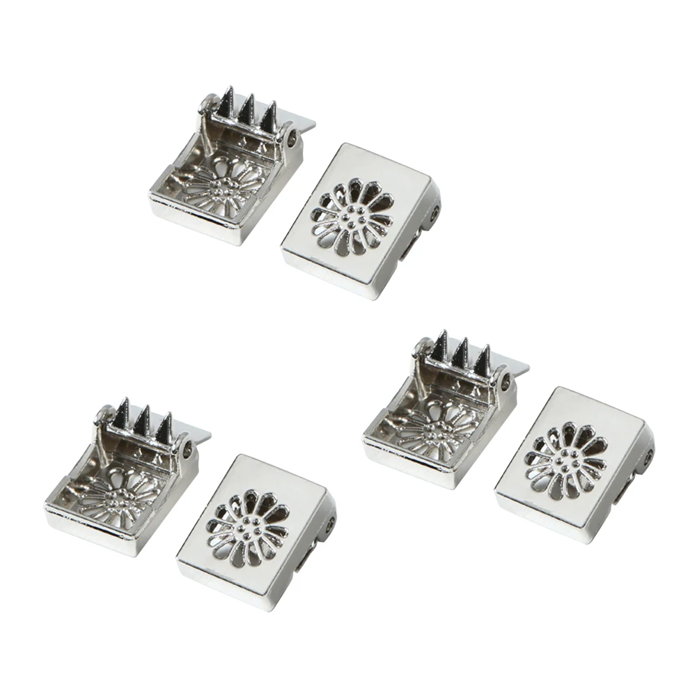 

2 Pcs /1 Set Of Metal Shoelaces Tips Head No Tie Shoelaces Metal Lace Lock DIY Sneaker Kits Silver Daisy Metal Lace Buckle