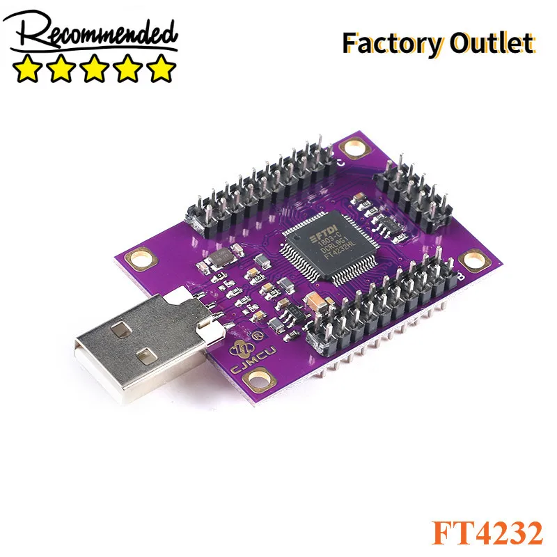 

FT4232 Module 4 Channel USB to Serial Port UART/SPI/I2C/JTAG/RS232/RS485/RS422 CJMCU-4232 Module