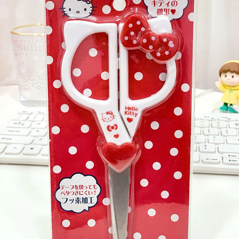 

Мультипликационная кавай-Девочка Сердце Sanrios Hello Kittys ножницы Cinnamoroll ученическая ручная наклейка Урожай ножницы из нержавеющей стали