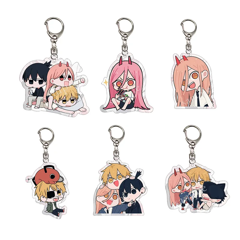 

Anime Chainsaw Man Keychains Cartoon Cosplay Figure for Women Men Car Key Chain Ring Jewelry Bag Pendant Accessories Child Gifts