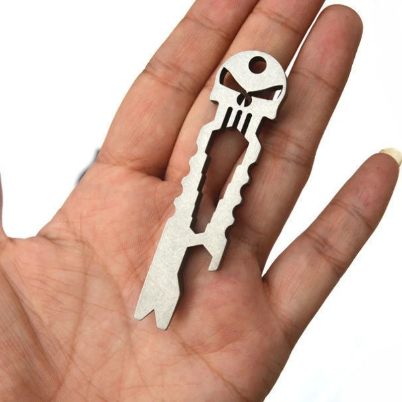 

Многофункциональный Карманный Инструмент EDC Открывалка Для Бутылок Зубец Из Нержавеющей Стали Отвертка Гаечный Ключ Брелок К...