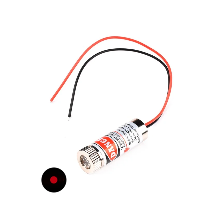 

650 нм 5 МВт красная точка/линия/Крест лазерный модуль головка стеклянный объектив Фокусируемый промышленный класс