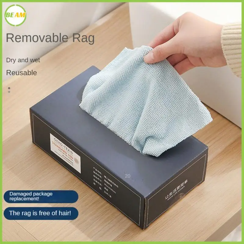

Dishcloth To Remove Oil Stains Extractable Wipes Household Kitchen Cleaning Scouring Cloth Kitchen Rag Dry And Wet Microfiber