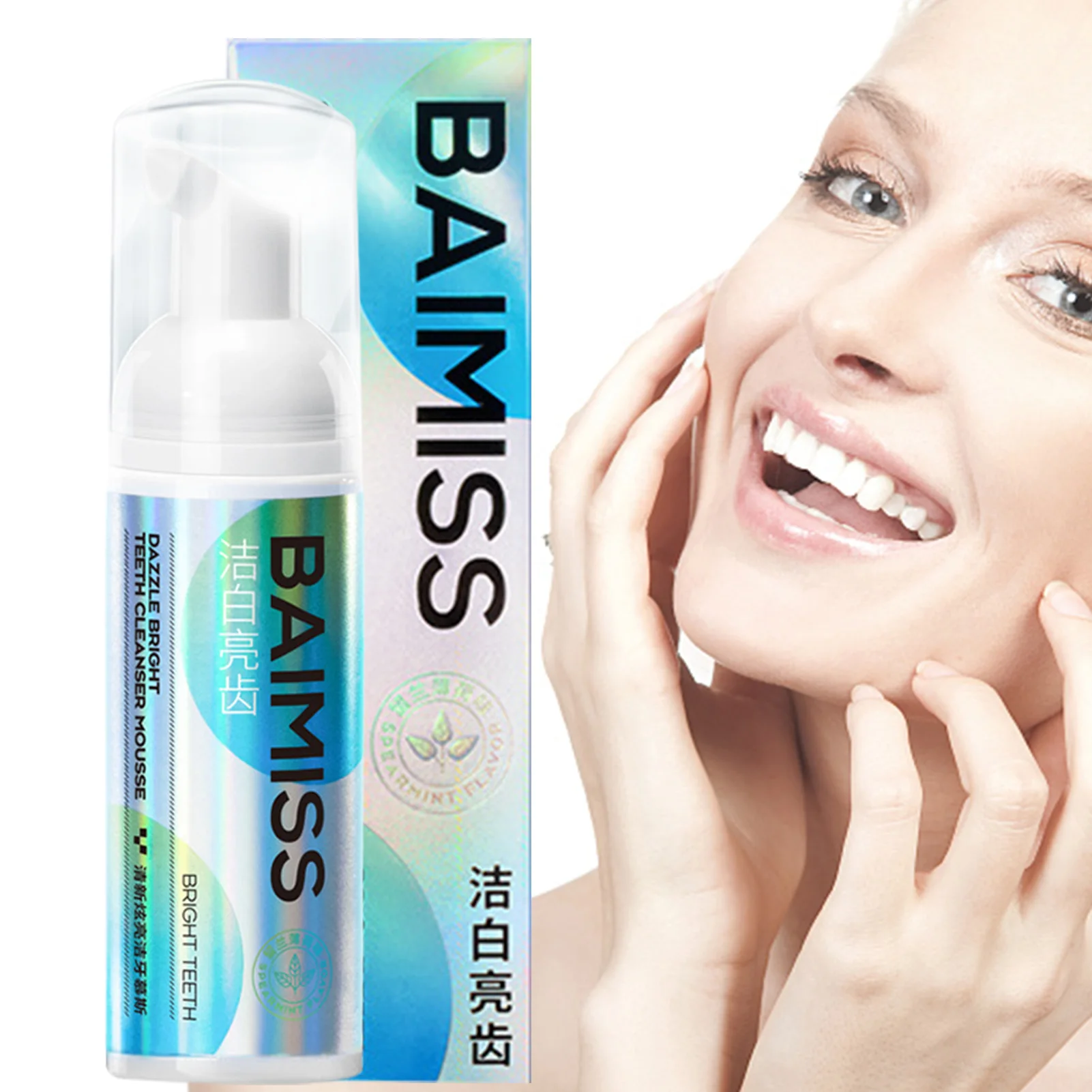 

Teeth Whitening Mousse Toothpaste Dental Tools Oral Hygiene Tooth White Cleaning Gel Removes Plaque Stains Bad Breath