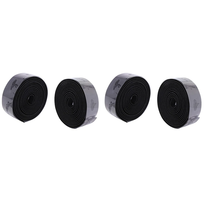 

4X New 3Mm Anti-Slip Road Bicycle Handlebar Tape Cycling Handle Belt Bike Grips Mtb Cork Bar Tapes Pu Belt Black