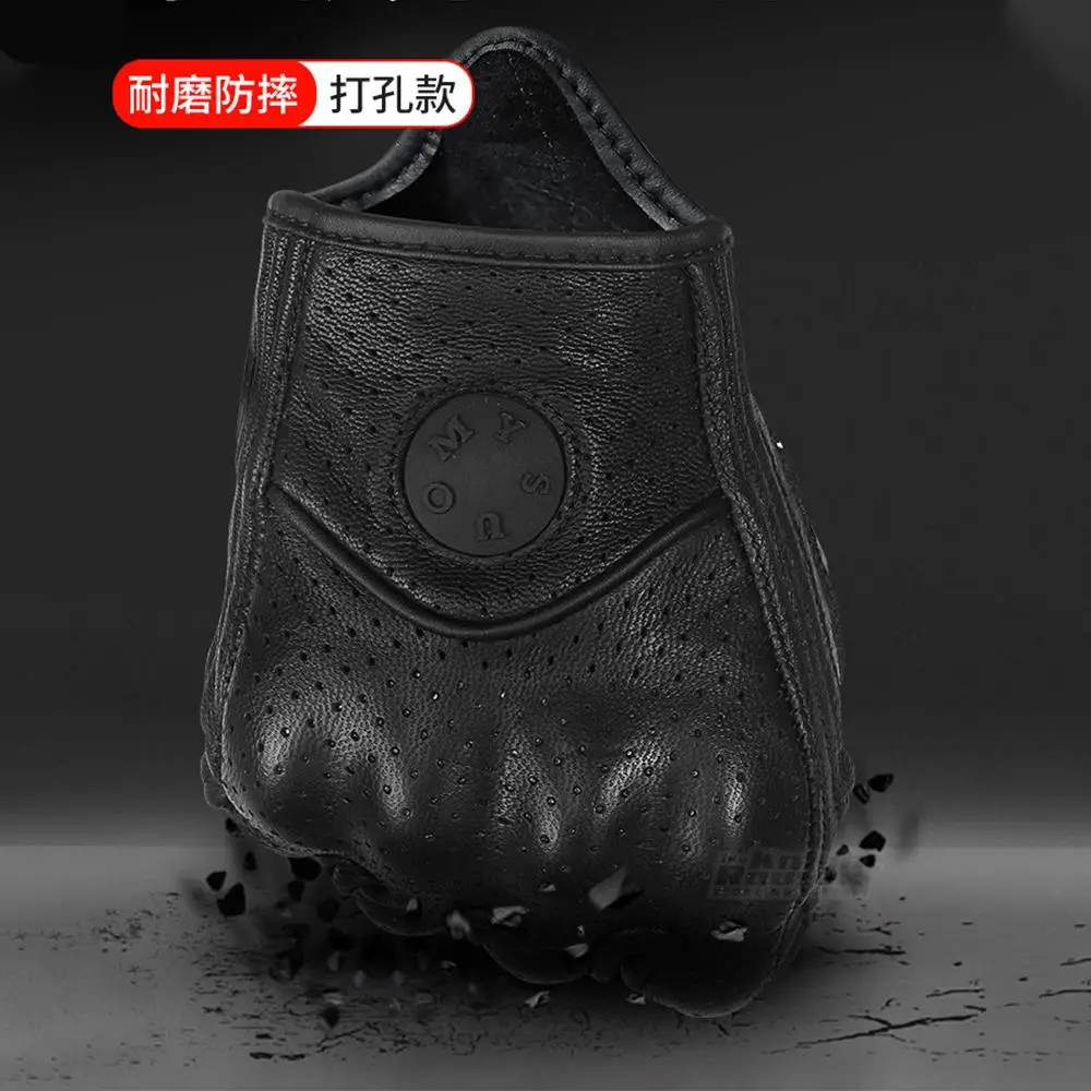 Мотоциклетные перчатки для мужчин и женщин принадлежности из козьей кожи |