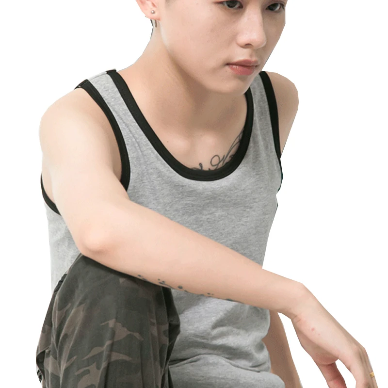 HaleyChan Pullover Chest Binder Without Clips Cotton Breathable for Women's Tomboy Trans Lesbian Transgender Ftm Trans Binder