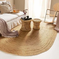 home hand woven oval rugs natural woven jute reversible area rugs running rugs outdoor rag rugs