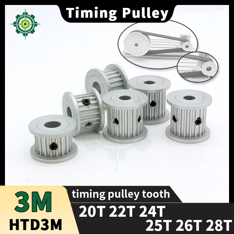 

Шкивы ГРМ HTD3M 20T 22T 24T 25T 26T 28T