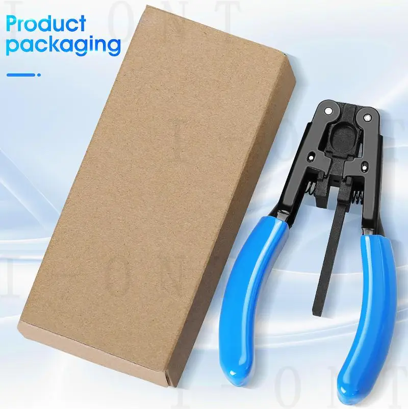 FTTH Optical Fiber Stripping Tool 5G Leather Cable Stripper Pliers 2.1*1.6mm Photoelectric Composite Cable Wire Stripper
