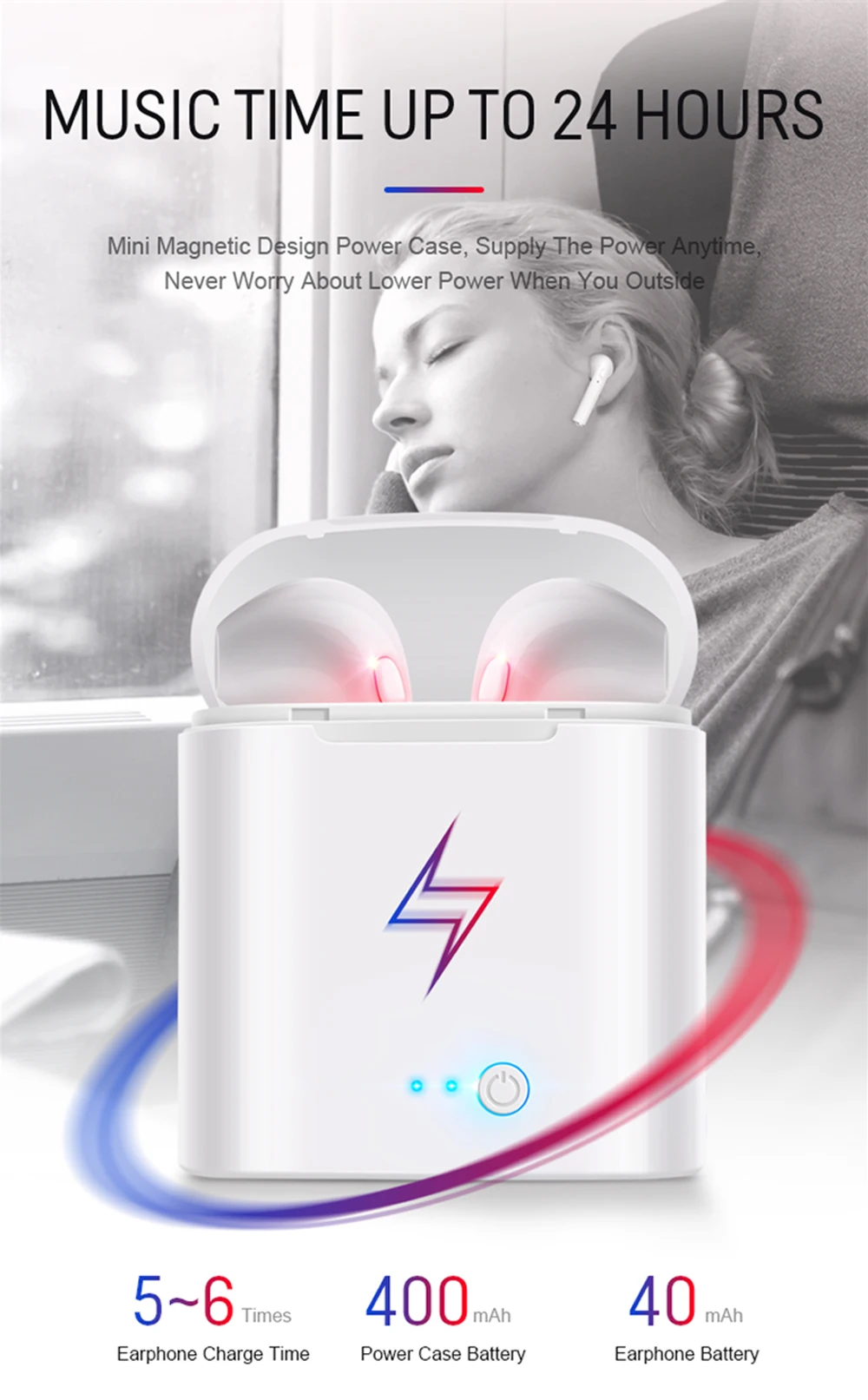 i7s mini Tws Wireless Headphones Bluetooth Earphones For iPhone Huawei Xiaomi Redmi Sports Earbuds Stereo In-Ear Music Headset