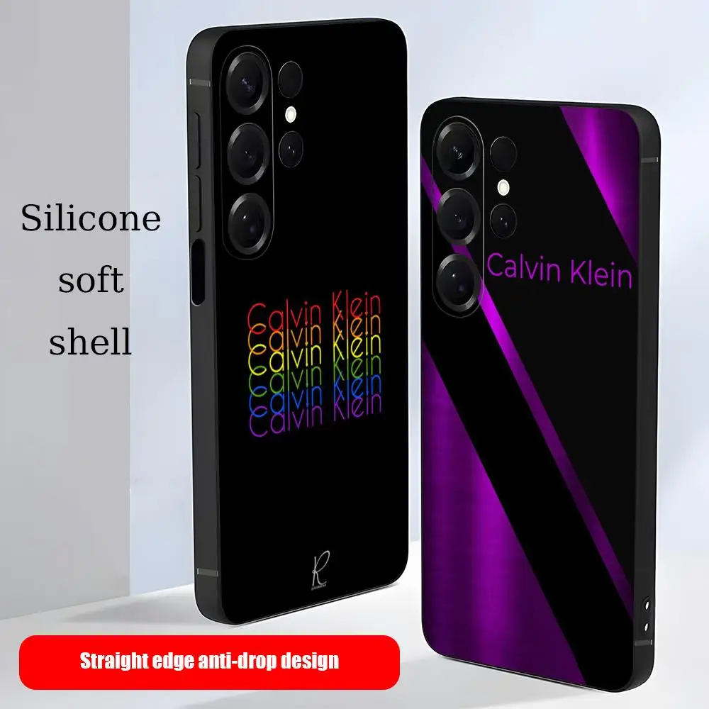 Фото Чехол для телефона K-KleinEs для Samsung Galaxy S26 S25 S24 S23 S22 S21 Plus Ultra C-calvinEs Ck Fold A, мягкий, черный. №2