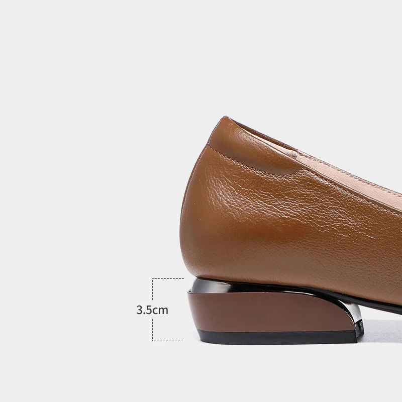 Mid Heel Women Shoes Women's Heels Wedding PU Leather Hollow Out Black Square Heel Formal Shoes Office Lady Spring Fall Zapatos