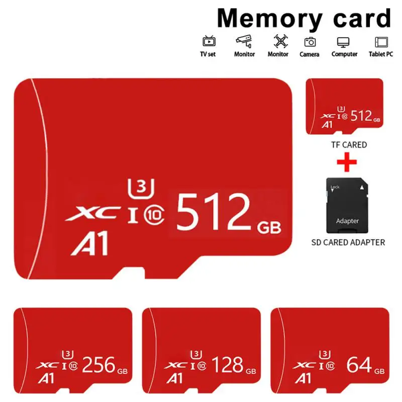 

XIAOMI Mini SD карта памяти 1 ТБ, высокоскоростная флэш-карта памяти 32 Гб, ультра-память 512 256 ГБ, TF-карта для IPhone, динамиков, роботов
