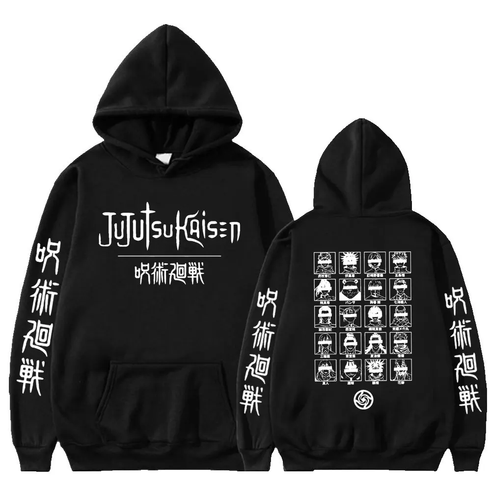 

Anime Jujutsu Kaisen Hoodie Itadori Yuji Fushiguro Megumi Gojo Satoru Hoody Sweatshirt Men's Harajuku Oversized Hoodies Unisex