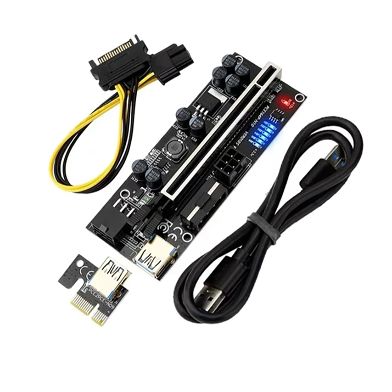 

Плата расширения графической карты металлическая стандартная с дисплеем температуры PCIEX1 до X16