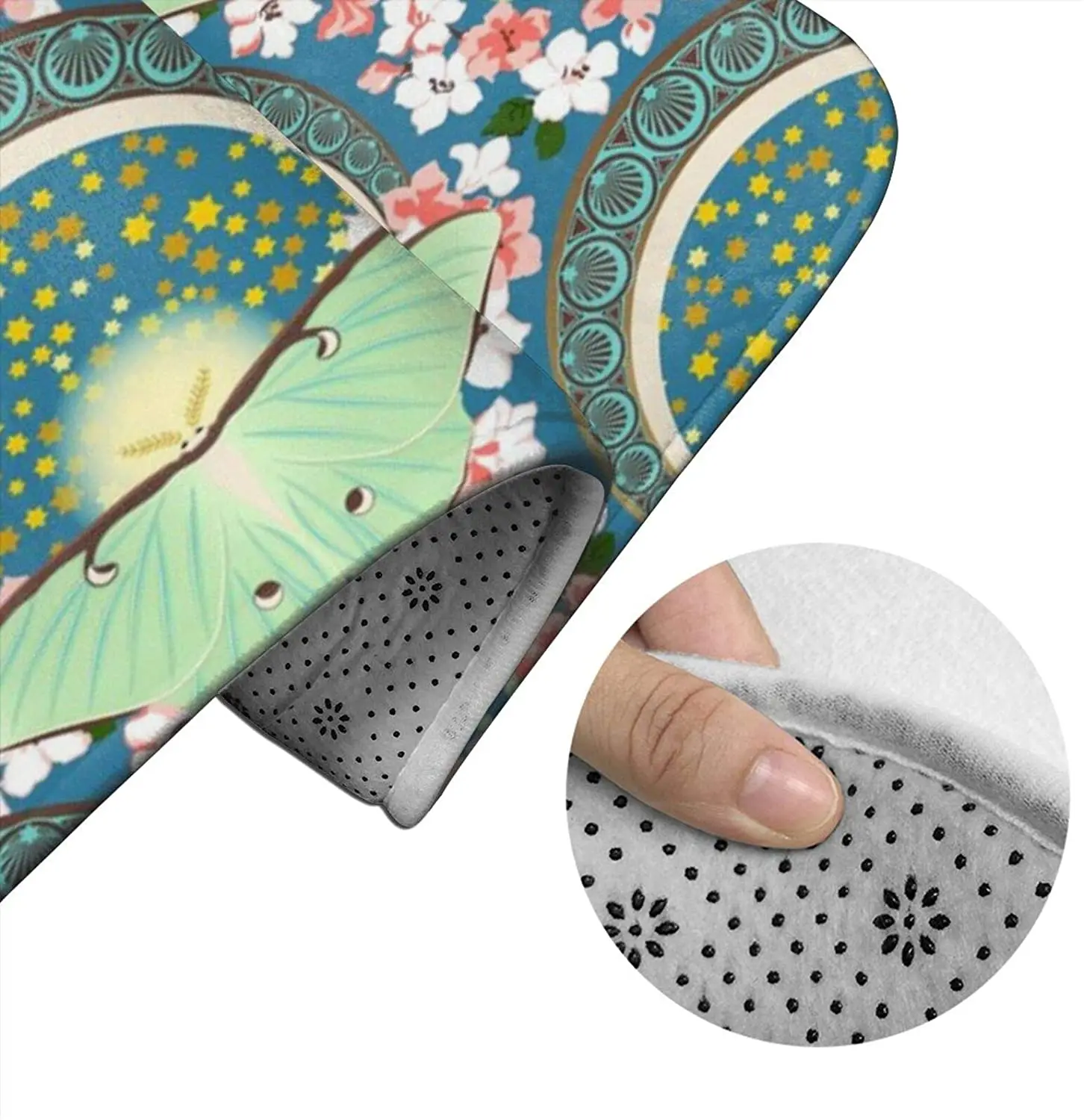 

Luna Meat Astra Bathroom Mat Sets 3 Piece Set Rugs Memory Foam Mat Set Toilet Seat Cover Bath Mat Lid cover