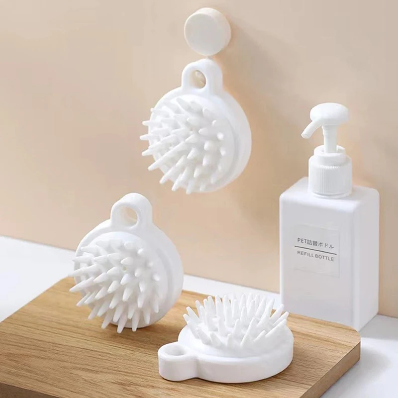 

Shampoo Massage Comb Handheld Silicone Massage Scalp Shampoo Massage Brush Mini Head Meridian Massager
