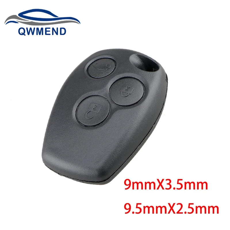 Чехол для автомобильного ключа QWMEND Renault Clio Modus 3 кнопки без лезвия - купить по