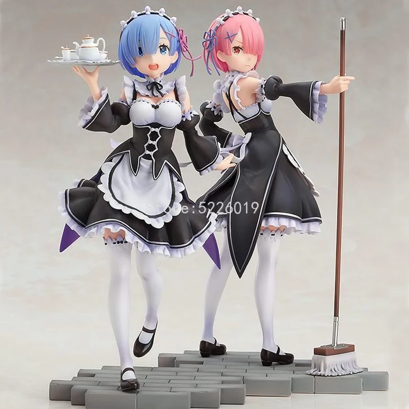 

21cm Re:ZERO Starting Life in Another World Anime Figure Rem Ram Action Figure Rem Figurine Ram Figure Collectible Model Toys