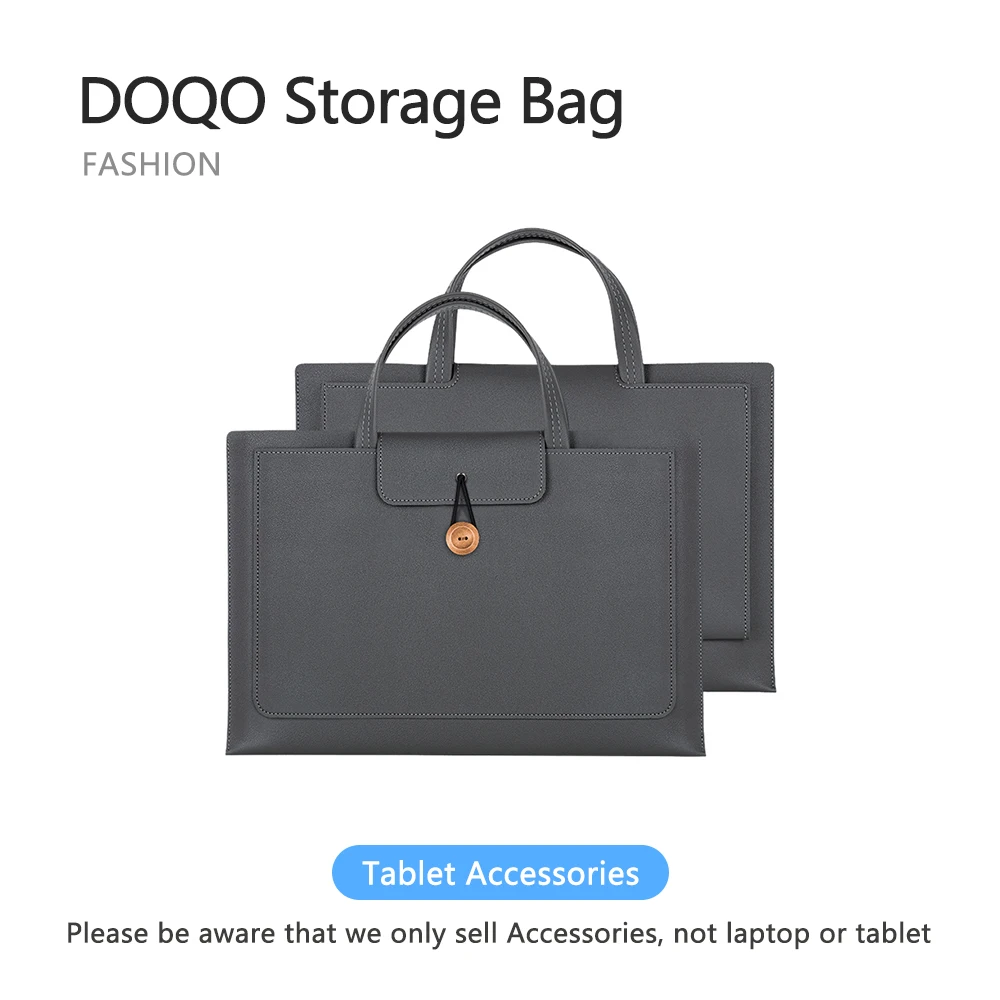 Фото Сумка для хранения DOQO, сумка для ноутбука для деловой поездки, уличная сумка для ноутбука, портативная сумка для ноутбука, сумка для хранения ноутбука, 14-дюймовый ноутбук №1